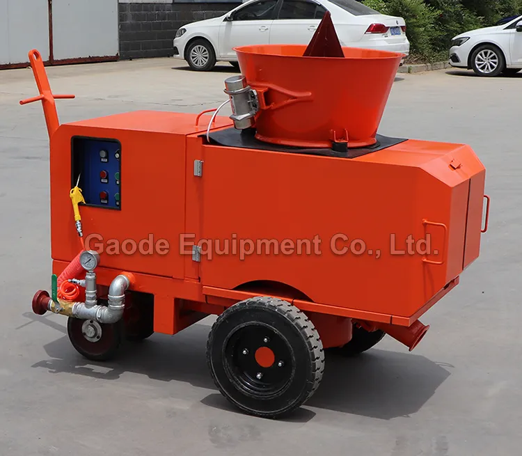 GAODETEC GZ-1.5E-R 0.7-1.5m³/h Output Refractory Gunning Machine For Small Projects